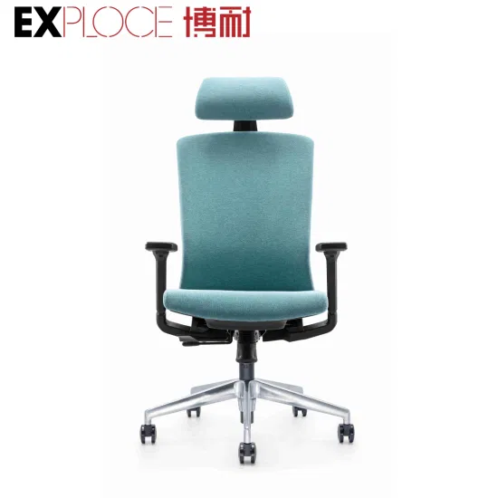 Sedia da ufficio direzionale di alta qualità lussuosa e confortevole in rete da ufficio in pelle o tessuto sedia da ufficio ergonomica poltrona sospesa personalizzazione di base